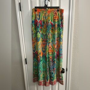 Lauren Ralph Lauren multicolor casual pull on pants size medium